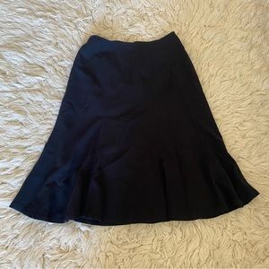 Black midi skirt